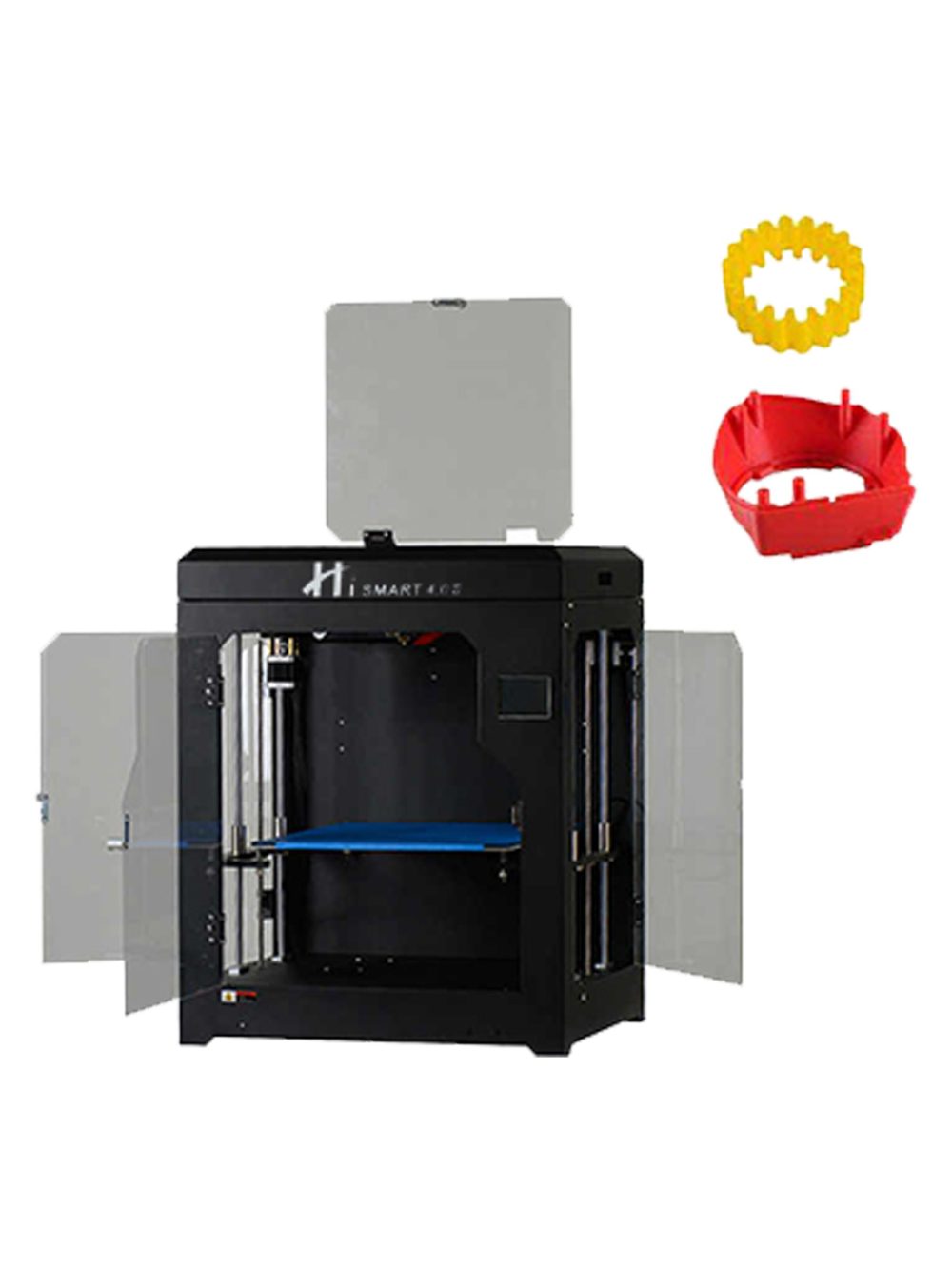 Hi Smart 250*300*400 Dual Extruder Nozzle Hotbed FDM 3D Printer With Resume Print - Image 3